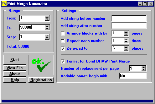Print Merge Numerator Screenshot